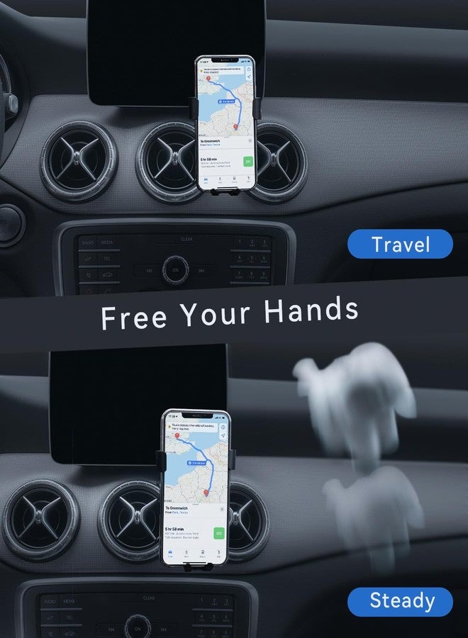 BEHAVE Car Phone Mount for Mercedes Benz Gla-Class 2015-2020,CLA-Class 2017-2019,360° Adjustable Phone Holder Compatible for iPhone,Android Smartphones - Image 3
