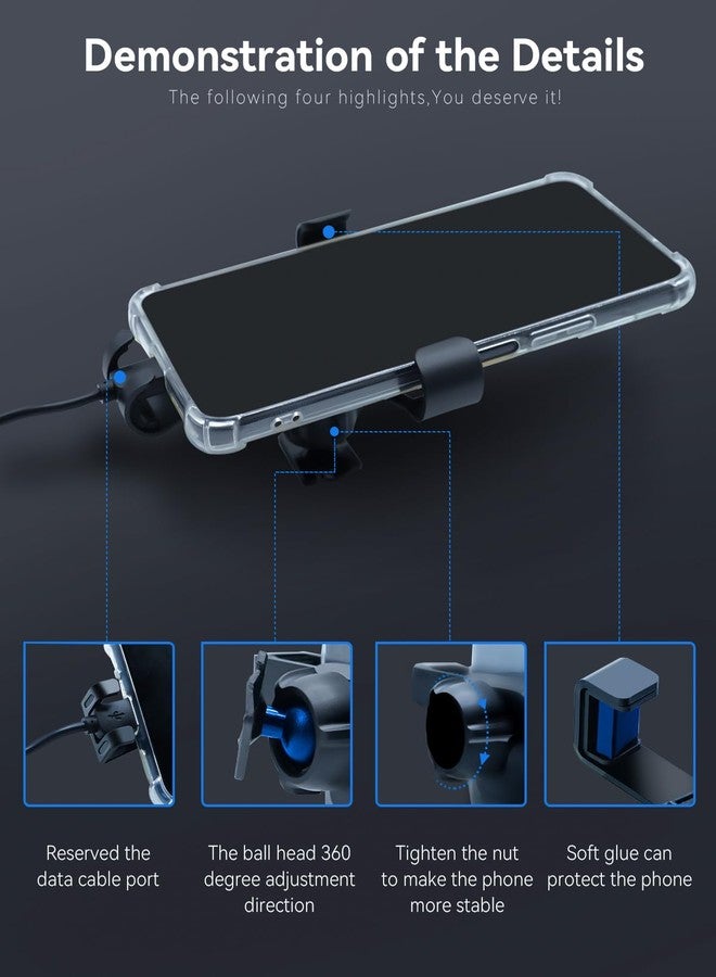 BEHAVE Car Phone Mount for Mercedes Benz Gla-Class 2015-2020,CLA-Class 2017-2019,360° Adjustable Phone Holder Compatible for iPhone,Android Smartphones - Image 5
