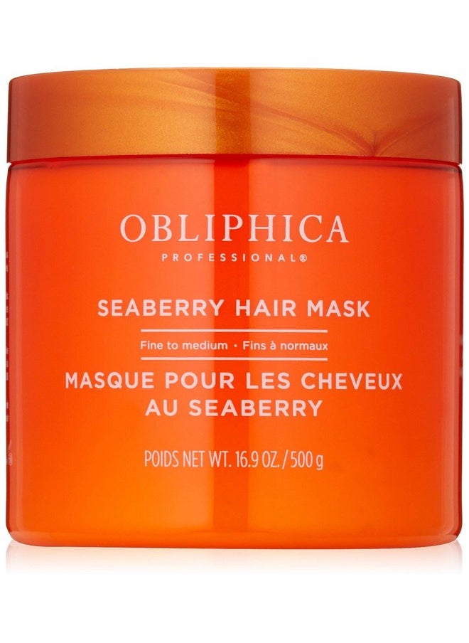 Obliphica Professional Obliphica Seaberry Hair Mask Deep Conditioning Hydrating Treatment For Dry And Damaged Hair Fine Frizzy And Colortreated Hair 1.05 Pound (Pack Of 1)  - Image 1