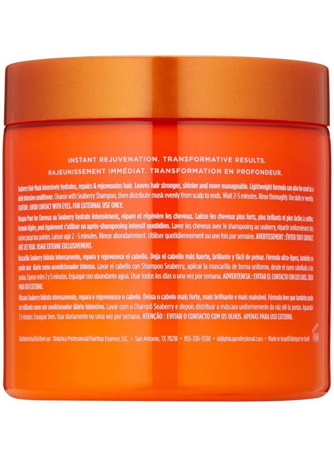 Obliphica Professional Obliphica Seaberry Hair Mask Deep Conditioning Hydrating Treatment For Dry And Damaged Hair Fine Frizzy And Colortreated Hair 1.05 Pound (Pack Of 1)  - Image 2