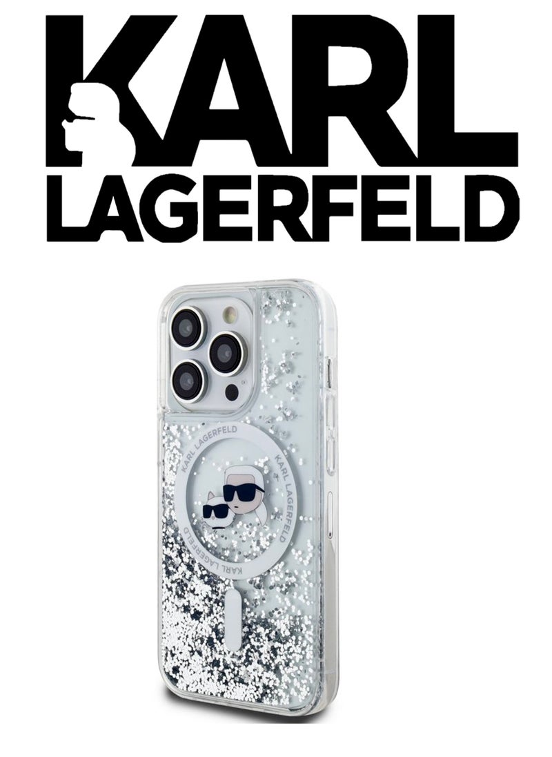 CG MOBILE - iPhone 16 Pro Case, supports wireless charging MagSafe, transparent with original logo and design approved by the global brand (KARL LAGERFELD). From CG Mobile. - Image 1