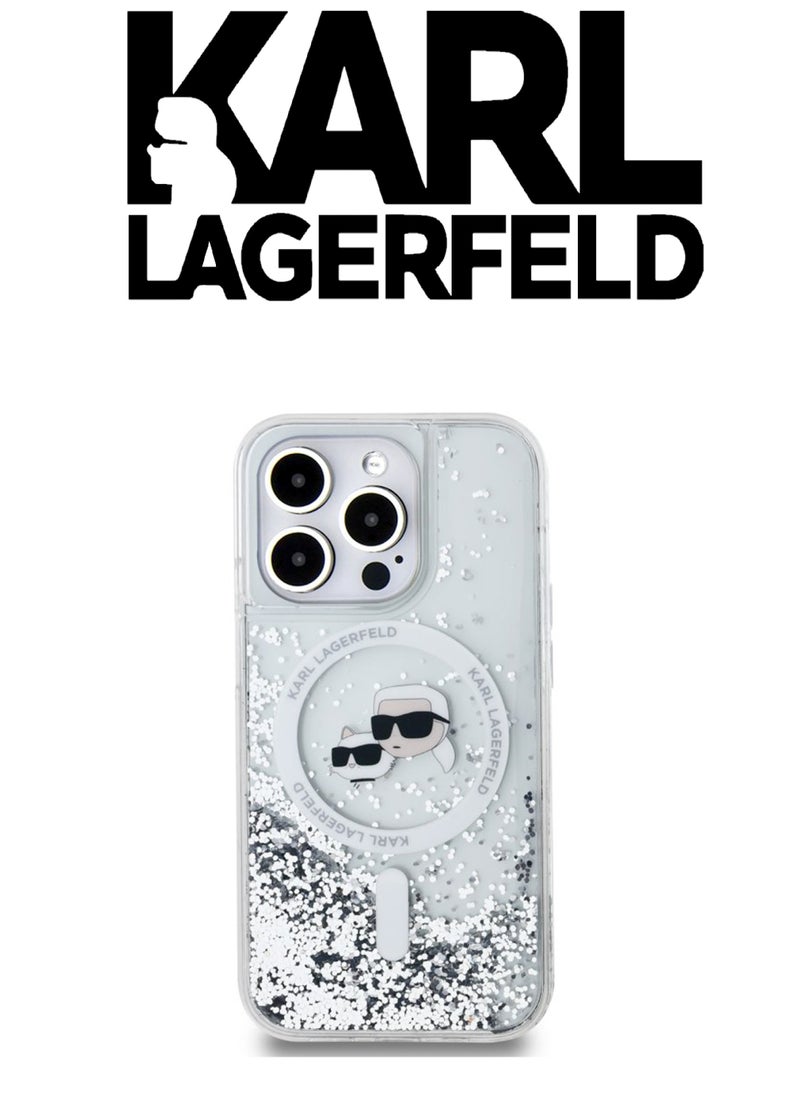 CG MOBILE - iPhone 16 Pro Case, supports wireless charging MagSafe, transparent with original logo and design approved by the global brand (KARL LAGERFELD). From CG Mobile. - Image 1