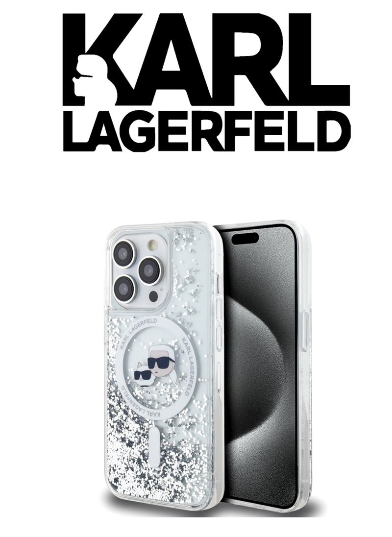 CG MOBILE - iPhone 16 Pro Case, supports wireless charging MagSafe, transparent with original logo and design approved by the global brand (KARL LAGERFELD). From CG Mobile. - Image 1