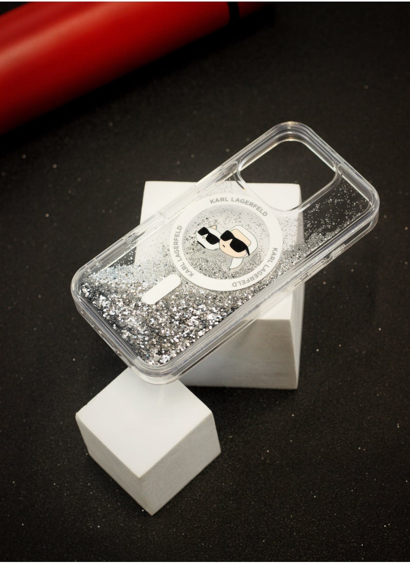 CG MOBILE - iPhone 16 Pro Case, supports wireless charging MagSafe, transparent with original logo and design approved by the global brand (KARL LAGERFELD). From CG Mobile. - Image 1