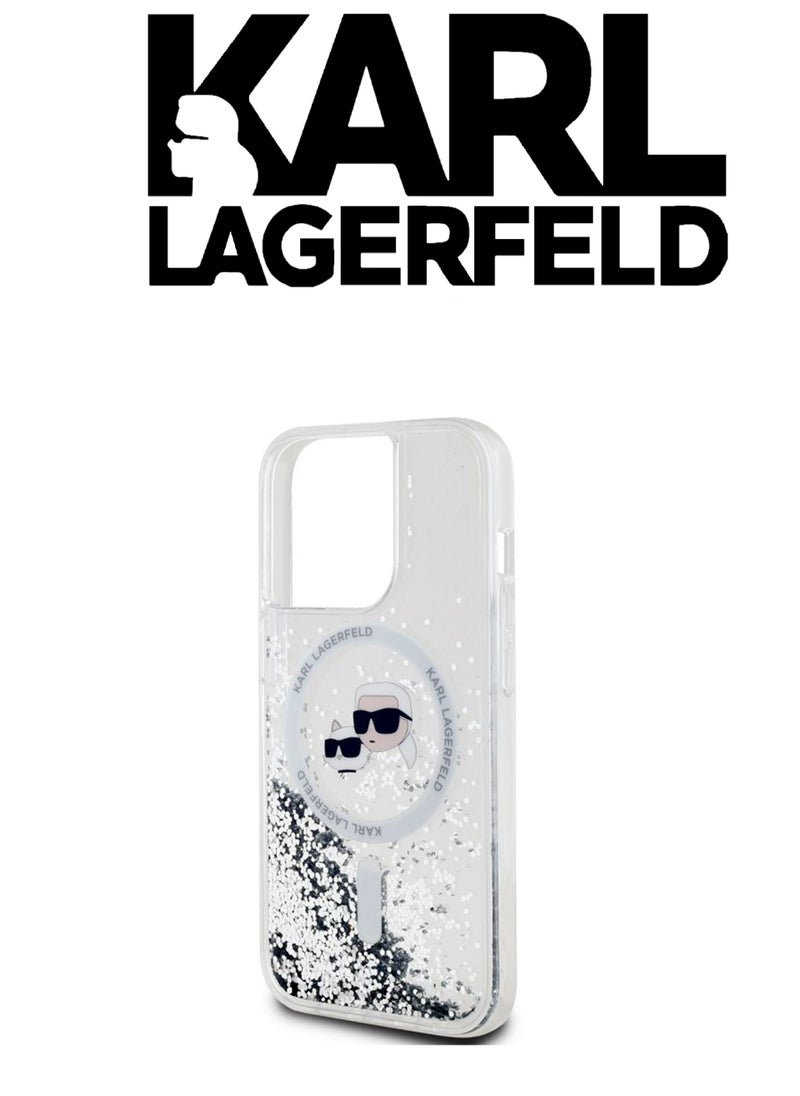 CG MOBILE - iPhone 16 Pro Case, supports wireless charging MagSafe, transparent with original logo and design approved by the global brand (KARL LAGERFELD). From CG Mobile. - Image 1