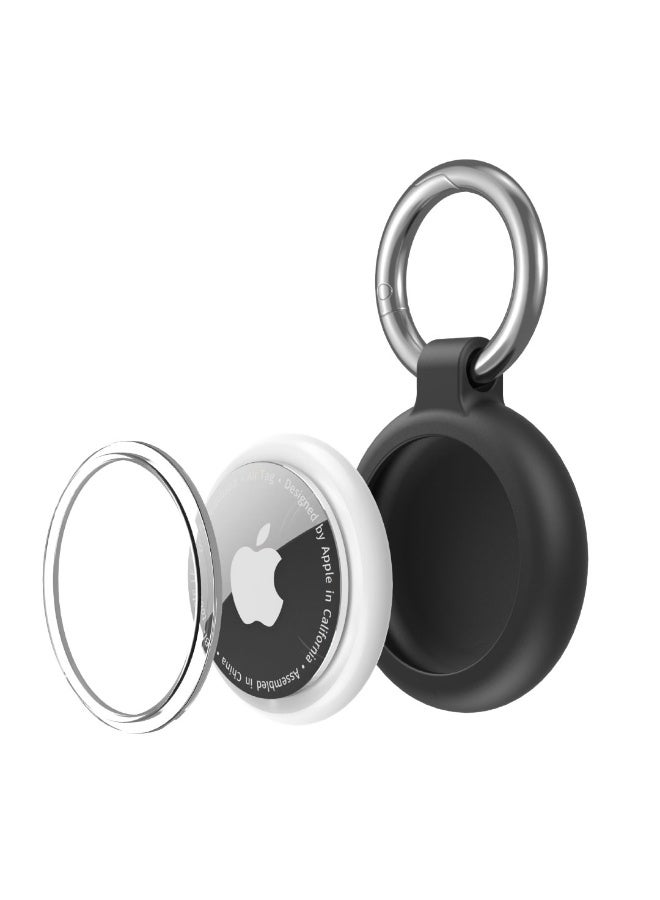 blupebble حافظة سيليكون AirTag مع حلقة مفاتيح Blupebble Aeris – حافظة AirTag واقية ناعمة، غطاء مضاد للخدش، حلقة مفاتيح آمنة، متوافقة مع Apple AirTag، للمفاتيح، المحفظة، الحقائب وأطواق الحيوانات الأليفة - Image 4