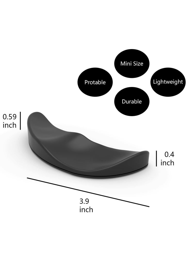 Chabeia For Left-Hand,Mouse Palm Pad, Tenosynovitis relief,Ergonomic Mouse Wrist Rest, Gliding Wrist Pad Moves Mouse Gamer Streamer Content Creator,Ergonomic Wrist Rest for Mouse,Sliding Palm Wrist Support Pad, Carpal Tunnel and Pain Relief, Desk Accessories for Office Work, Gaming, Coding,Black  - Image 2