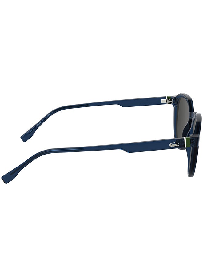 LACOSTE نظارات شمسية لاكوست كاملة الإطار L6052S 5121 (410) زرقاء شفافة - Image 5