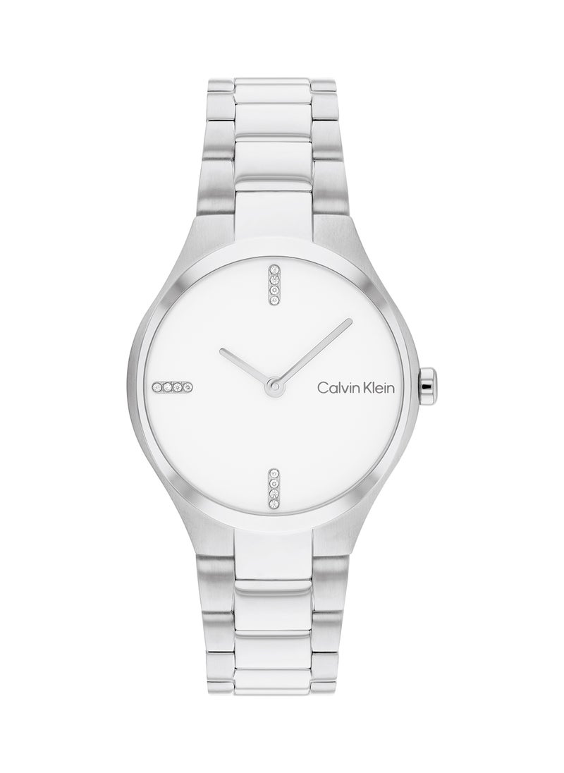 CALVIN KLEIN ساعة يد نسائية من الستانلس ستيل بعقارب دائرية الشكل 25200332 - 30 ملم  - Image 2
