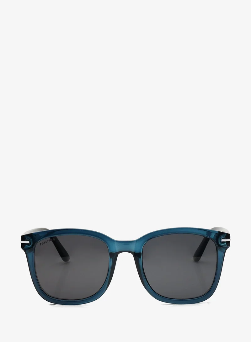 fastrack Polarized Sunglasses Black Frame Smoke Mirror Lens 54.5mm  - P498GY6PV