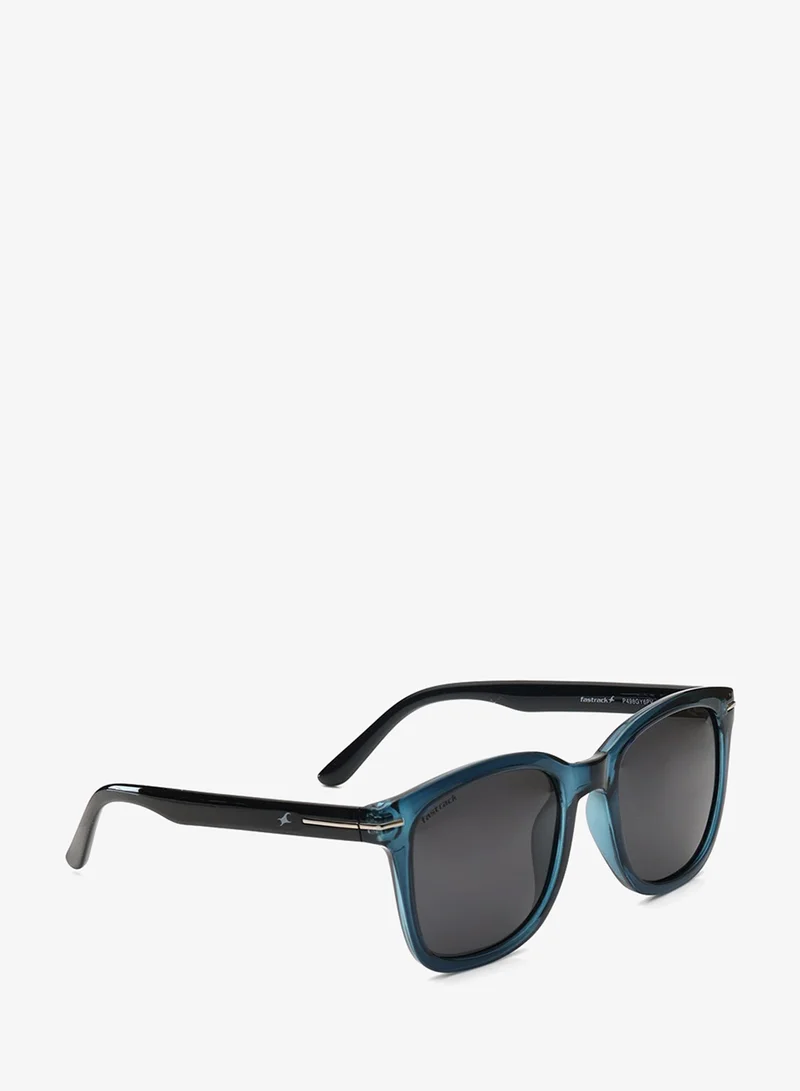 fastrack Polarized Sunglasses Black Frame Smoke Mirror Lens 54.5mm  - P498GY6PV