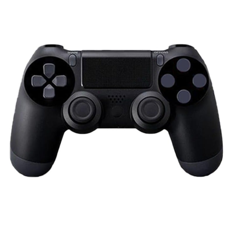 وحدة تحكم ألعاب لاسلكية متوافقة مع جهاز PS4 مع اهتزاز مزدوج ولوحة لمس ومجس الحركة باللون الأسود - Image 2