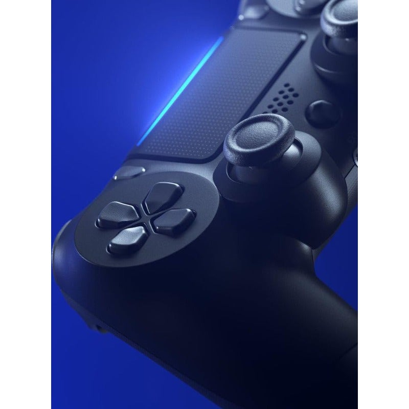 وحدة تحكم ألعاب لاسلكية متوافقة مع جهاز PS4 مع اهتزاز مزدوج ولوحة لمس ومجس الحركة باللون الأسود - Image 5