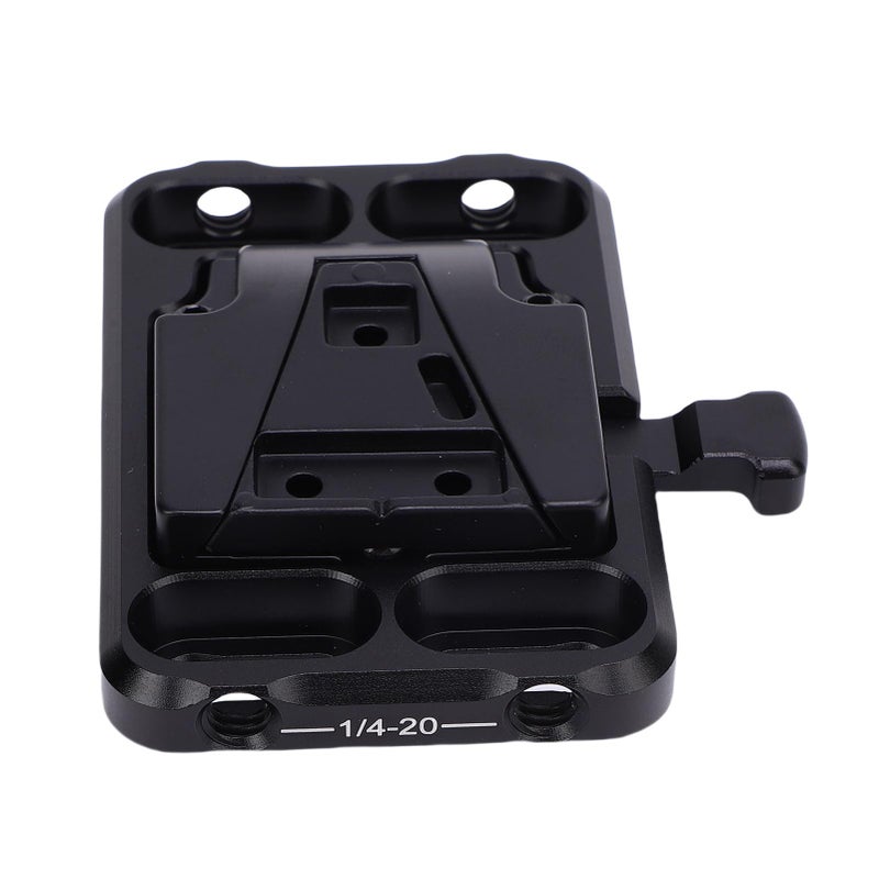 V Mount Battery Plate 1/4in 3/8in Threaded Holes Universal V Lock Battery Mounting Plate for Camera Cage Rig - Image 5