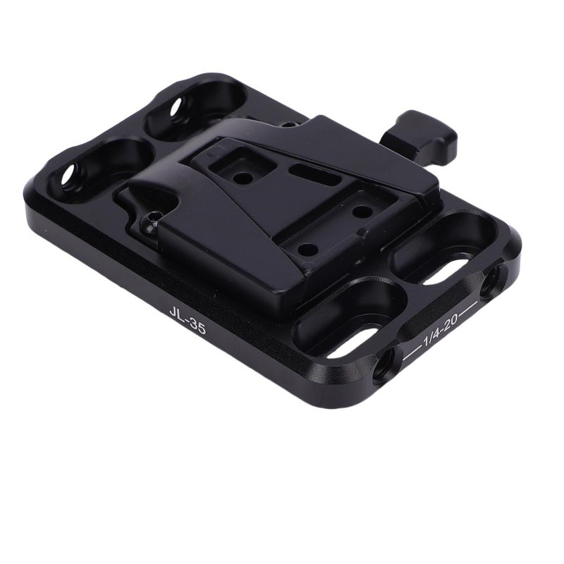 V Mount Battery Plate 1/4in 3/8in Threaded Holes Universal V Lock Battery Mounting Plate for Camera Cage Rig - Image 4