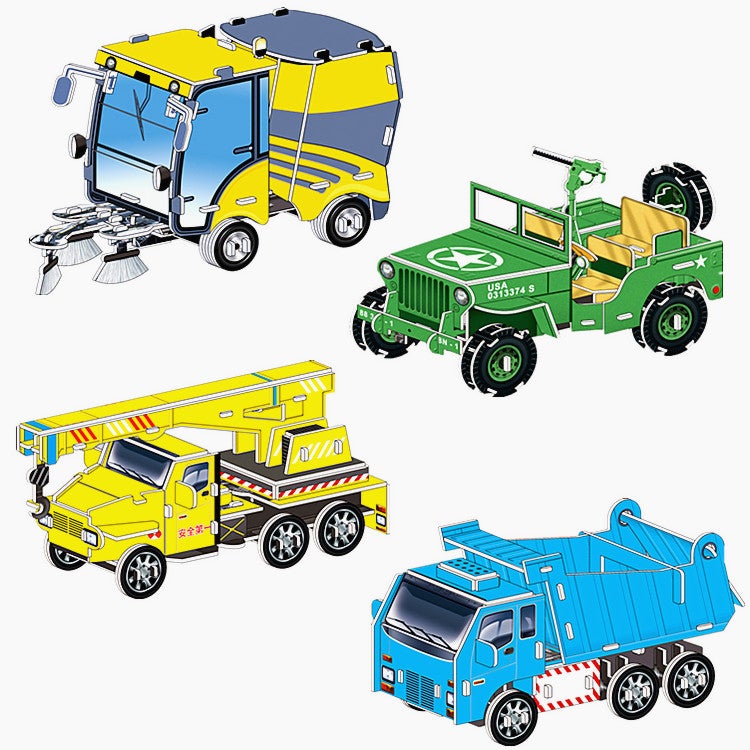 Diy Children'S New 3D Puzzle Model School Gift Paper Color Handmade Puzzle Toys Quality Assurance - Image 4