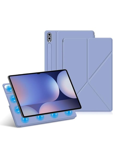 Magnetic Case Compatible with Samsung Galaxy Tab S10 Plus/S10+ 12.4 Inch (2024),Magnetic Smart Tablet Case,with Pen Slot and Multi-View Bracket,Auto Sleep/Wake Function