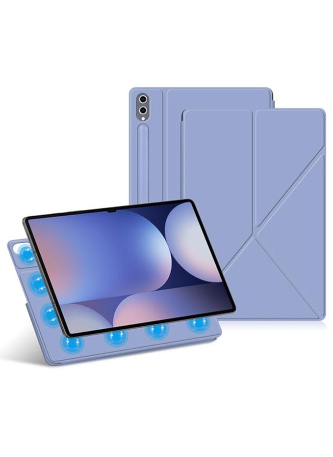 Magnetic Case Compatible with Samsung Galaxy Tab S10 Plus/S10+ 12.4 Inch (2024),Magnetic Smart Tablet Case,with Pen Slot and Multi-View Bracket,Auto Sleep/Wake Function