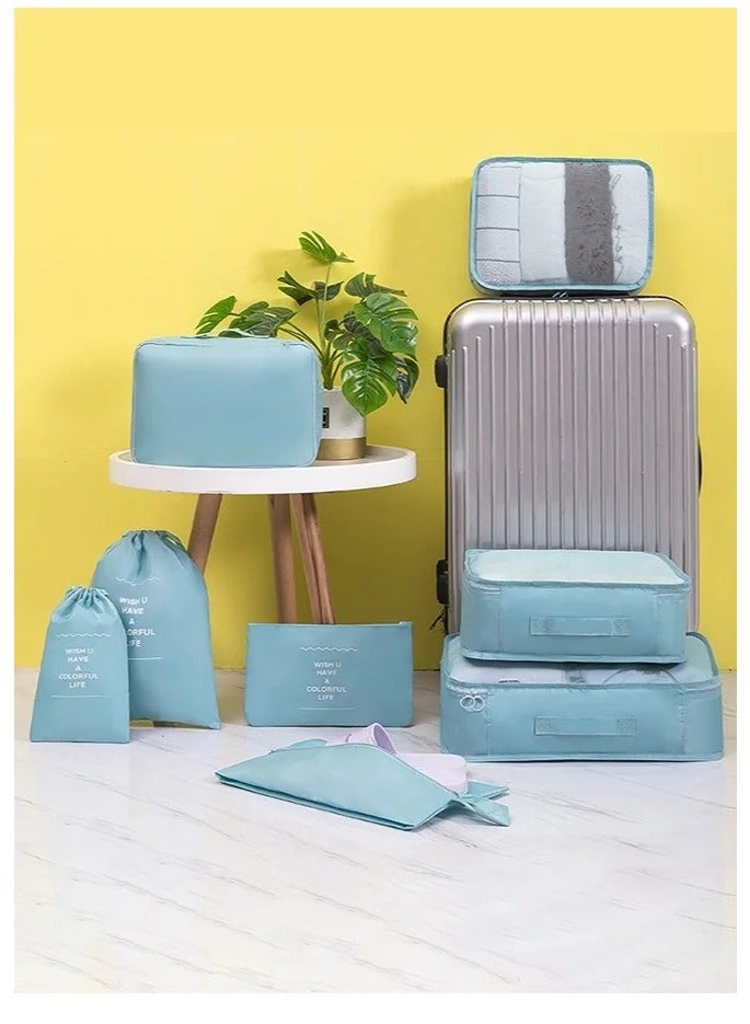 11 Set Packing Cubes for Suitcases, Travel Essentials for Carry on, Luggage Organizer Bags Set for Travel Accessories , Light Blue - Image 4