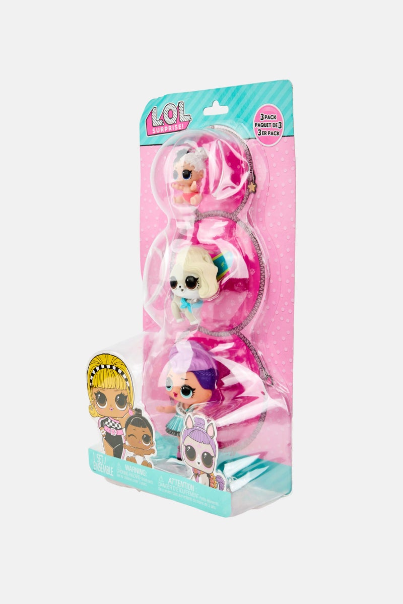 L.O.L. Surprise! 3 Pcs Sur-Fur Puppy And Lil Heartbreaker With Cute little Doll  - Image 3