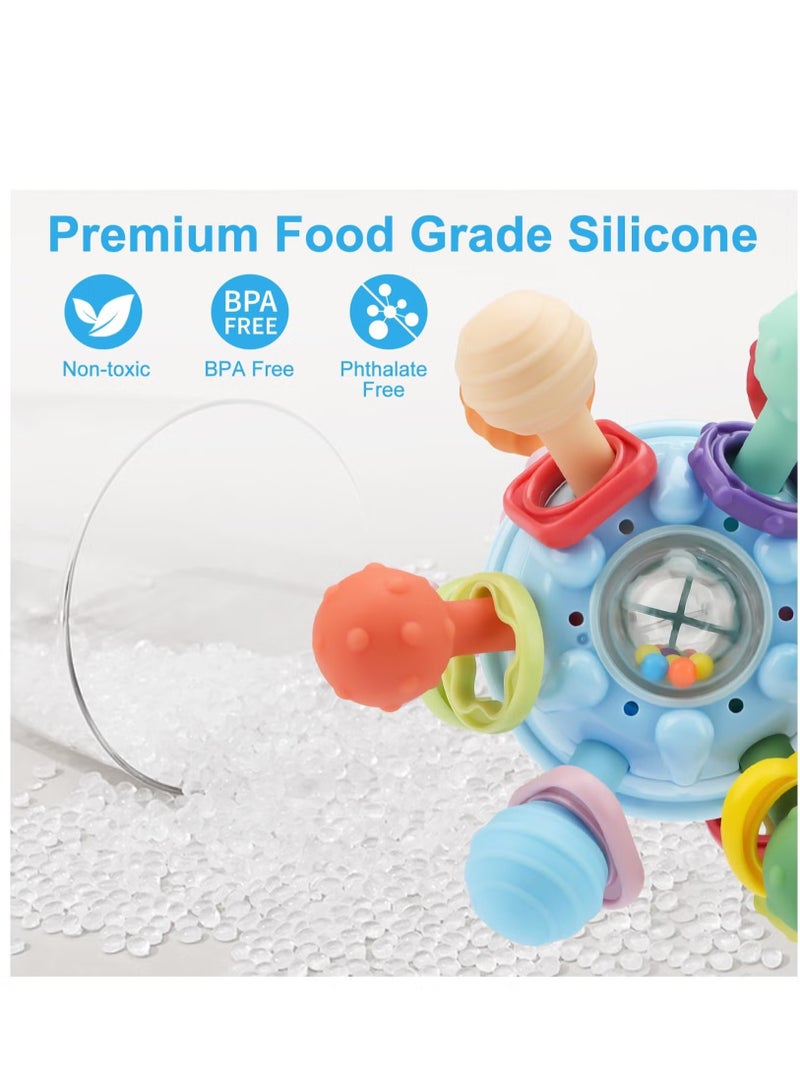 Baby Montessori Sensory Toys for 0-6 6-12 Months, Food Grade Teething Toys for Babies 0 3 6 9 12 18 Months, Newborn Infant Learning Developmental Toys Gifts for 1 2 Year Old Boys Girls - Image 4