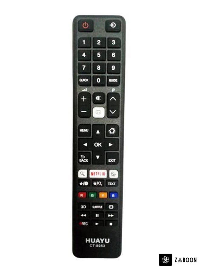 Zaboon Remote Control For Toshiba Screen Black