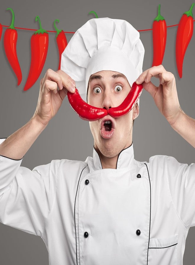 Weekgrat 5 Pcs Chili Pepper Banner 49 ft Chili Cook Off Pepper Garlands Birthday Decorations for Cinco De Mayo Mexican Fiesta Hanging Party Accessories - Image 4