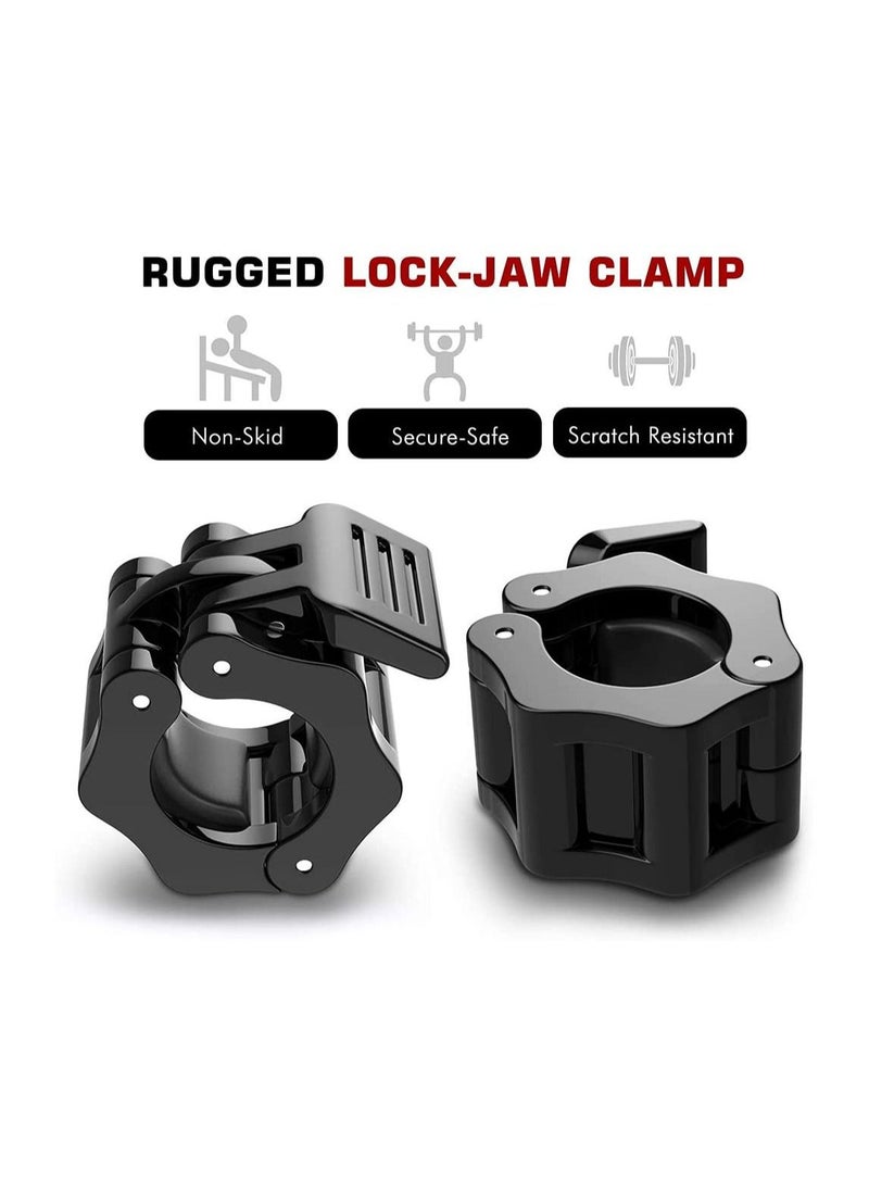Y&D Barbell Clamps Collars, Quick Release Pair of Locking Professional Weight Locks Collar Clips Great for Workout, Weightlifting, Fitness, Strength Training  - Image 2
