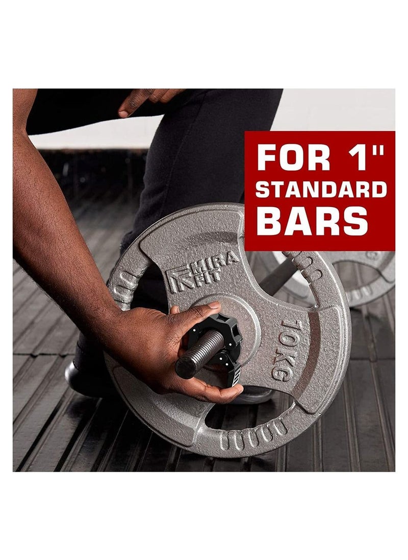 Y&D Barbell Clamps Collars, Quick Release Pair of Locking Professional Weight Locks Collar Clips Great for Workout, Weightlifting, Fitness, Strength Training  - Image 5