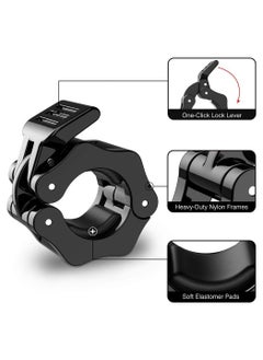 Y&D Barbell Clamps Collars, Quick Release Pair of Locking Professional Weight Locks Collar Clips Great for Workout, Weightlifting, Fitness, Strength Training  - Image 3
