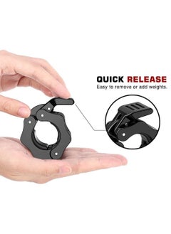 Y&D Barbell Clamps Collars, Quick Release Pair of Locking Professional Weight Locks Collar Clips Great for Workout, Weightlifting, Fitness, Strength Training  - Image 4