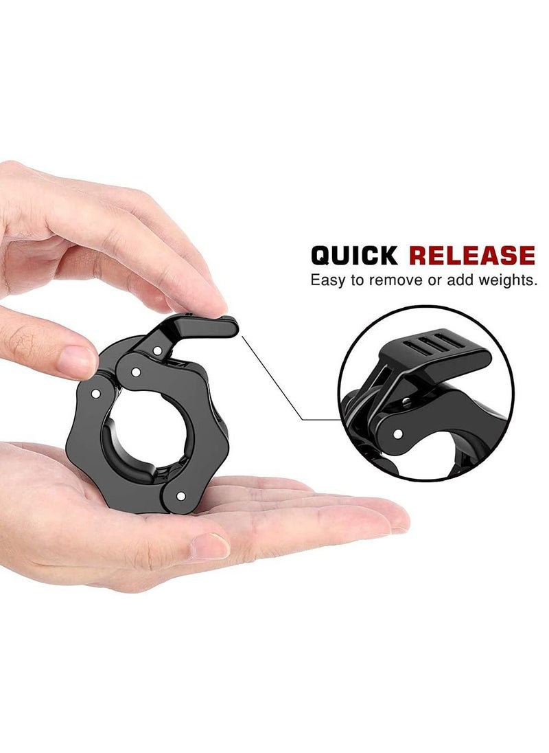 Y&D Barbell Clamps Collars, Quick Release Pair of Locking Professional Weight Locks Collar Clips Great for Workout, Weightlifting, Fitness, Strength Training  - Image 4