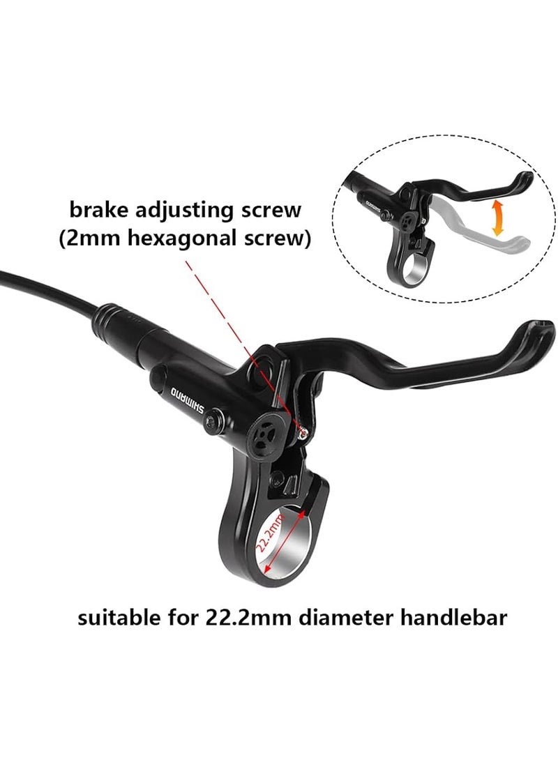 Shimano MT200 Hydraulic Disc Brake Set – Dual Piston MTB Brakes, Aluminum Alloy, Ready to Install - Image 3