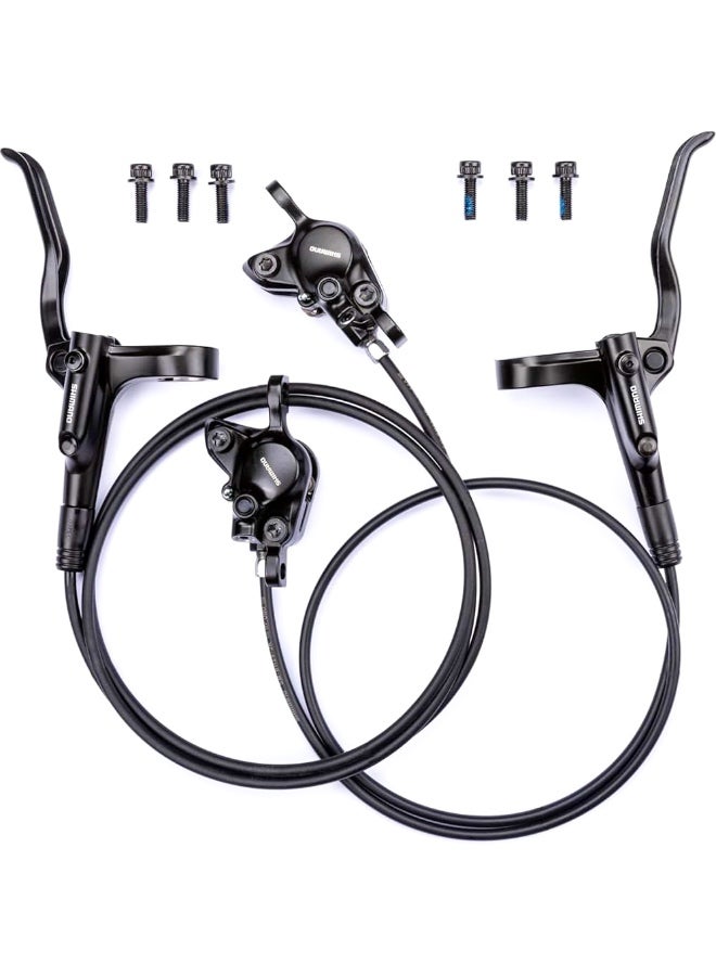Shimano MT200 Hydraulic Disc Brake Set – Dual Piston MTB Brakes, Aluminum Alloy, Ready to Install - Image 1