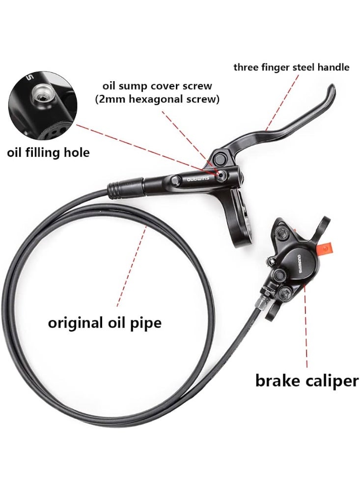 Shimano MT200 Hydraulic Disc Brake Set – Dual Piston MTB Brakes, Aluminum Alloy, Ready to Install - Image 4