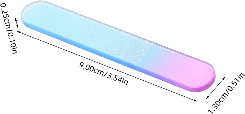 2pcs Glass Nail Files Professional Manicure Tools Buffer Nail File Easy to Clean Reusable for Salon and Home Use - Image 2