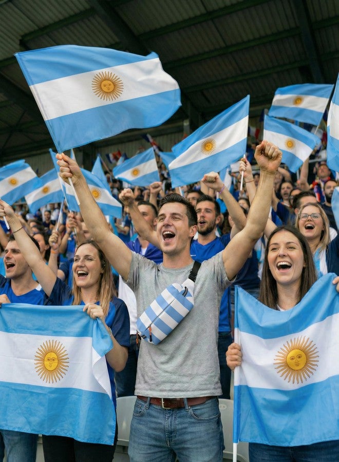 WINPRIM Fanny Pack for 2026 Soccer Fans, Lightweight 2L Water-Resistant Nylon Belt Bag for Men & Women, Small Crossbody Waist Pack for Stadium, Travel, Running and Match Day Argentina - Image 5