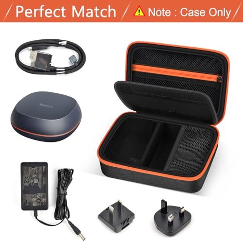 ANKHOH Case Compatible with SanDisk 8TB 4TB Desk Drive SSD/for External Solid State Hard Drive, Memory Card SD Cards and Charger, USB Cables Storage Holder Organizer(Box Only)(Black) - Image 2