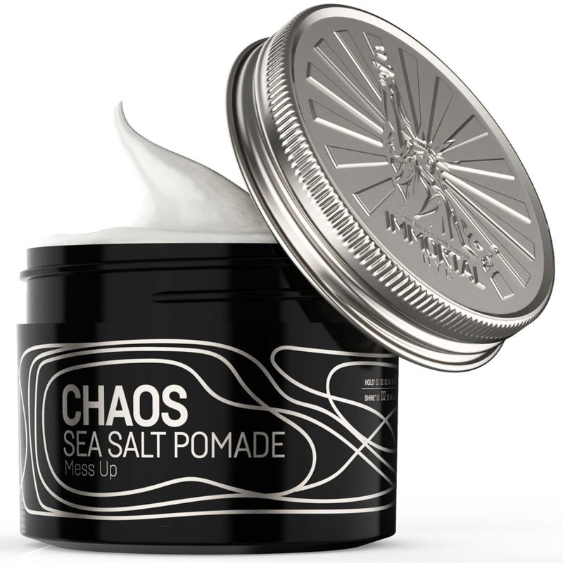 Immortal NYC Exclusive 'SEA SALT' Pomade - Matte Natural Dry look - Firm Strong Hold - Extra Volume & more Texture-No Shine - 100 Ml/3.4 Oz (Travel size) - Image 1