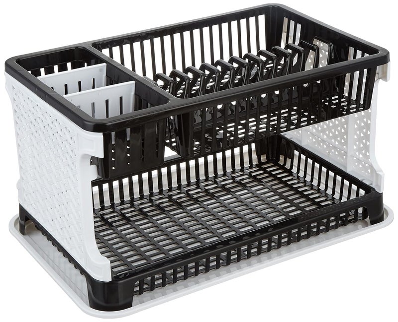 Darkpyro Plastic Dish Drainer Black Grey 51 cms 33 cms 27 cms - Image 2