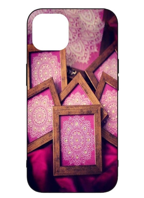 Protective Printed Mobile Cover Happy Diwali With Rangoli Design For Apple iPhone 13 Pro