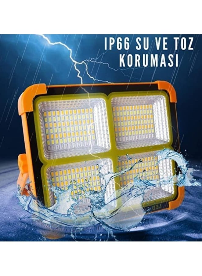 Solar Powered Rechargeable Camping Lantern, USB Port, Portable LED Light - Image 2