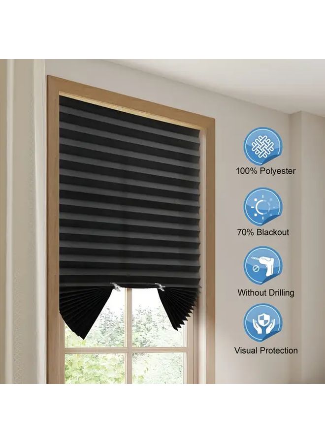 Blackout Sheer Curtain Panels Black 23 62x59 06 Inch French Style Easy Install - Image 5