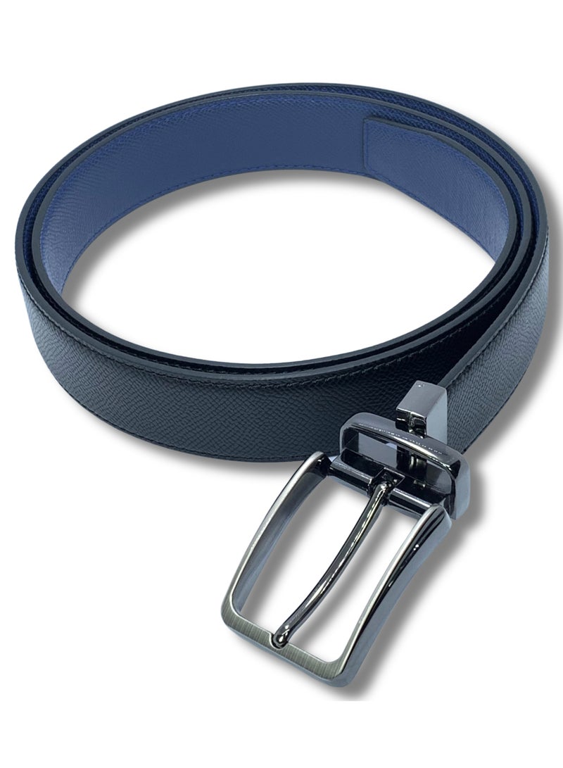 FOCUS Focus Faux Leather Reversible Belt for Men Stylish Formal Belt with Adjustable Buckle – Black & Brown Men's Belt for Formal Wear, Trouser Belt, Gifts for Men  - Image 4