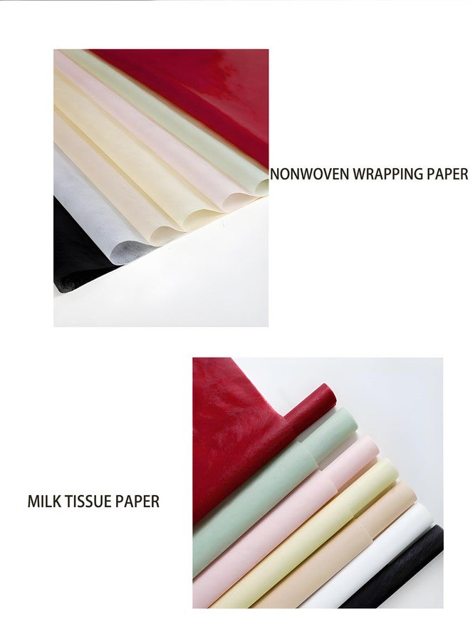 MLSG 96 Sheets Tissue Flower Wrapping Paper Cotton Wrapping Flower Paper Withdrawable Lining Paper Non-woven Waterproof Floral Bouquet Wraps For Florist Packaging Arrangement (caramel) - Image 4