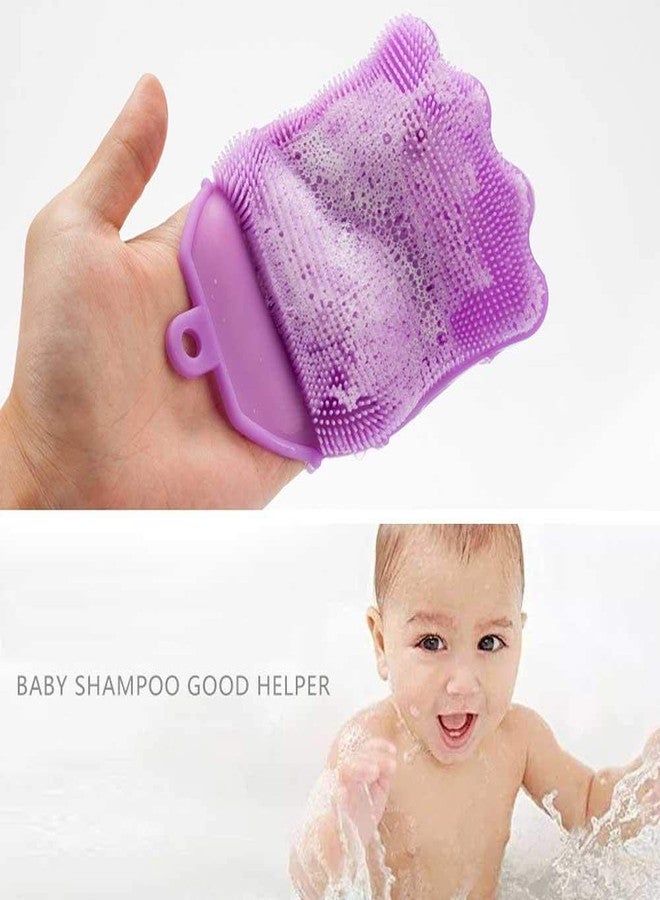 RETSPHIX Shower Soft Silicone Scrub Skin Cleaning Glove Scrub for baby Bath Body Scrubber Cleaning Sponges Dirt Remover Shower Brush - Image 2
