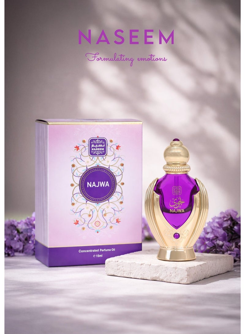Naseem Najwa Concentrated Perfume Oil For Women – 15ML - Image 5