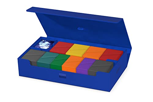 Ultimate Guard Omnihive 1000 Deck Case for 1000 DoubleSleeved TCG Cards  2 removable Trays Blue Magnetic Closure  Microfiber Inner Lining - Image 5
