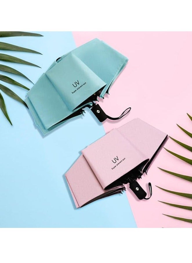 UV UV Foldable Umbrella for Winter, Summer and Sun Protection with UPF 50+, Automatic Open/Close Function – For Rainy Day, Summer  - Image 5