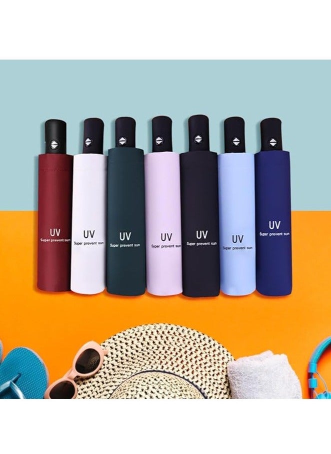 UV - UV Foldable Umbrella for Winter, Summer and Sun Protection with UPF 50+, Automatic Open/Close Function – For Rainy Day, Summer - Image 1